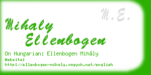 mihaly ellenbogen business card